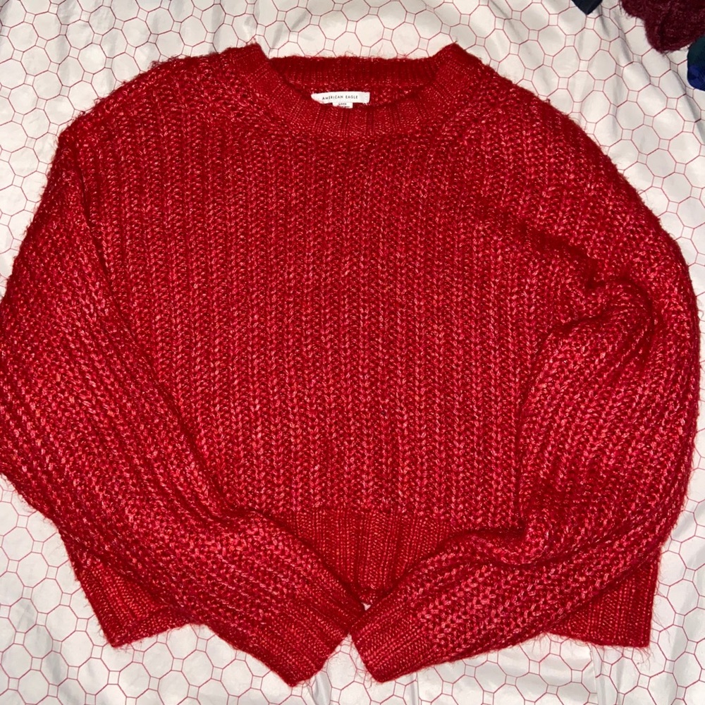 Red American Eagle Sweater